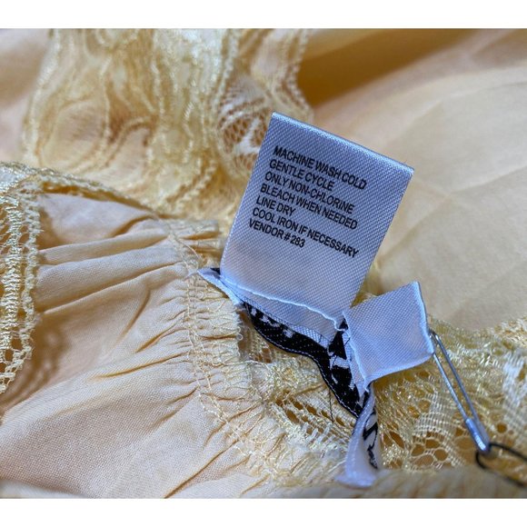 Wintersilks Yellow Country Nightgown, Medium - Picture 10 of 10